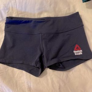 Reebok CrossFit Chase booty shorts size M good used condition light navy blue
